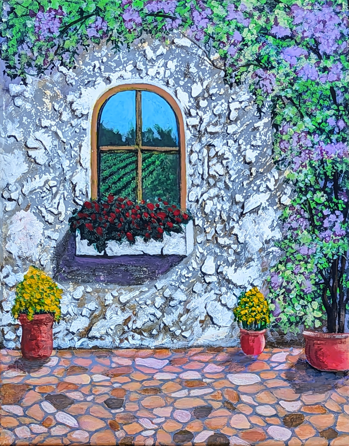 View of the vineyard